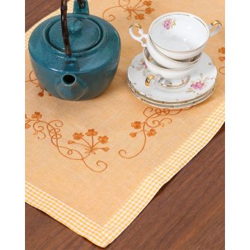 Τραβέρσα Χειροποίητο Κέντημα Borea Bo Maison Τραβέρσα (41x115cm) Κίτρινο - 