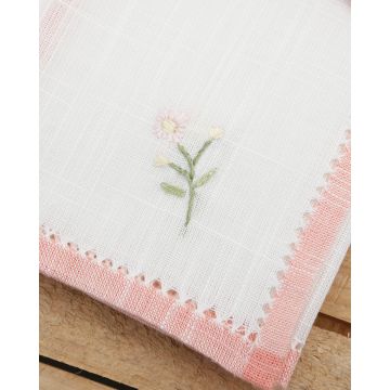 Σετ 4 τεμ Πετσέτες Φαγητού Herbal Σχ. 148 Bo Maison 42x42cm Ροζ - 