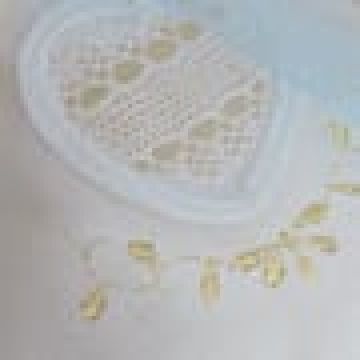 Βαμβακερό Πουγκί Μπομπονιέρας με Δαντέλα & Κέντημα Καρδιά Lux Bo Maison 17x11.5cm One Size (17x11.5cm) - 