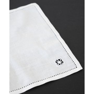 Home Πετσετάκι Λινό Bo Maison 30x30cm 30x30cm Άσπρο - 