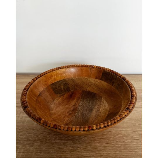 Στρογγυλό Ξύλινο Μπολ Ξηρών Καρπών Jela