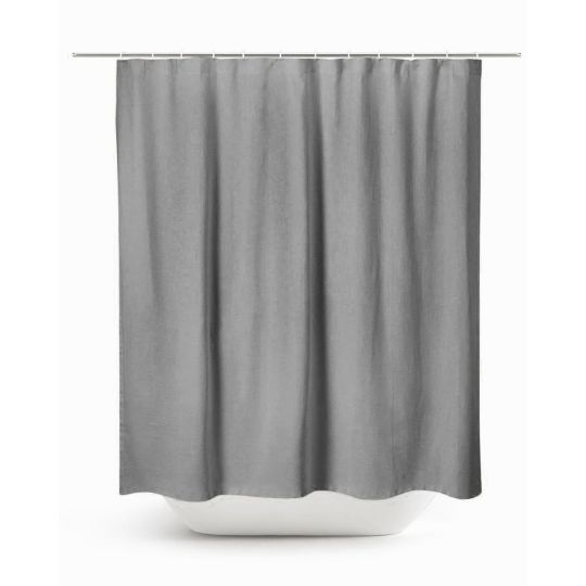 Αδιάβροχη Μονόχρωμη Κουρτίνα Μπάνιου Hydro 180x200cm 180x200cm