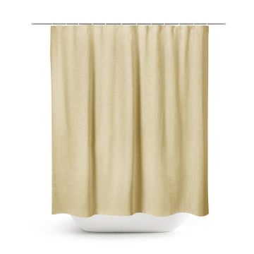 Αδιάβροχη Μονόχρωμη Κουρτίνα Μπάνιου Hydro 180x200cm 180x200cm - 