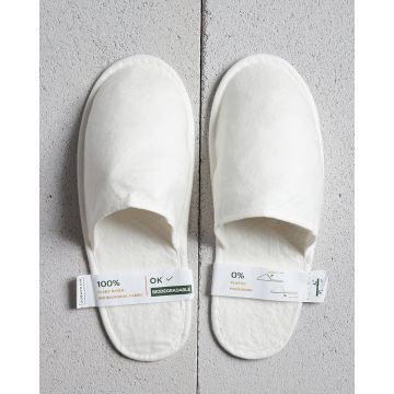 Bio Bamboo Κλειστές Λευκές Παντόφλες Rheo One Size (28.5cm) Άσπρο - 