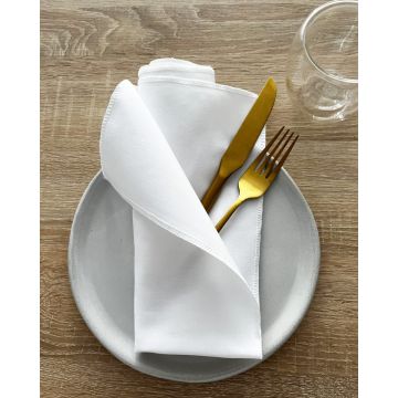 Λευκή Πετσέτα Φαγητού Yohana 50x50cm 50x50cm Άσπρο - 