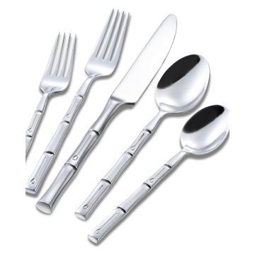 Ανοξείδωτο Πιρούνι Φαγητού Λαβή Σχέδιο Bamboo Cami - 