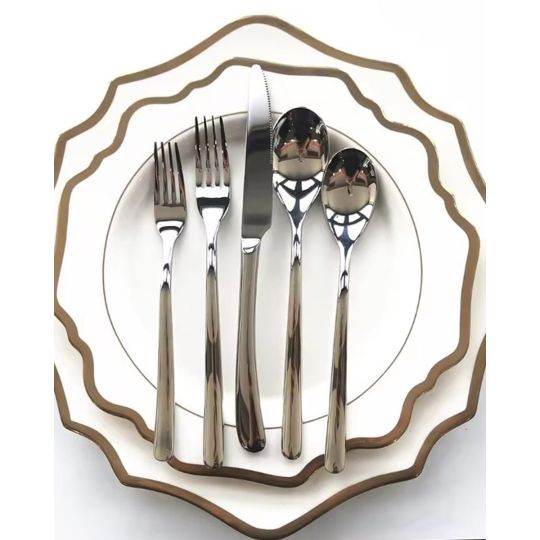 Ασημί Ανοξείδωτο Πιρούνι Φαγητού Ruelle Ασημί