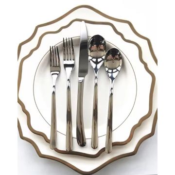 Ασημί Ανοξείδωτο Πιρούνι Γλυκού Ruelle Ασημί