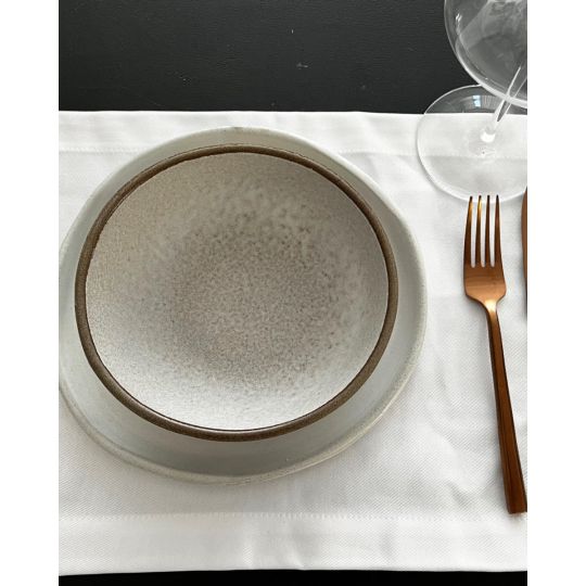 Σουπλά με Γαλλική Γωνία 2εκ. Restaurant Diagonale 30x50cm 30x50cm Άσπρο