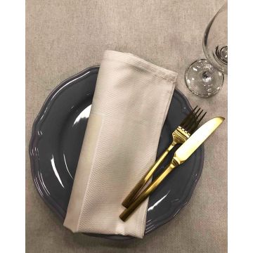 Βαμβακερή Μπεζ Πετσέτα Φαγητού Catering Ζακάρ Φάσα Gourmet 52x52cm 52x52cm Μπεζ - 