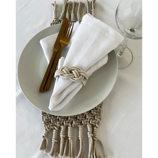 Λευκή Πετσέτα Φαγητού Catering Restaurant Diagonale Άσπρο