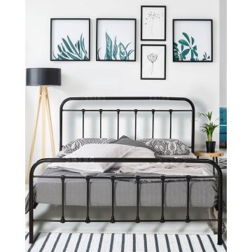 Υπέρδιπλο Μεταλλικό Κρεβάτι Jensen 160x200cm Υπέρδιπλη (160x200cm) - 