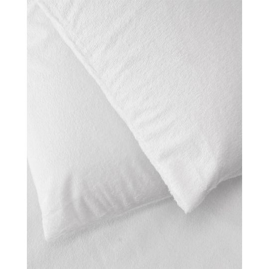 Ζεύγος μαξιλαροθήκες αδιάβροχες πετσετέ Madeira 50x70cm Άσπρο