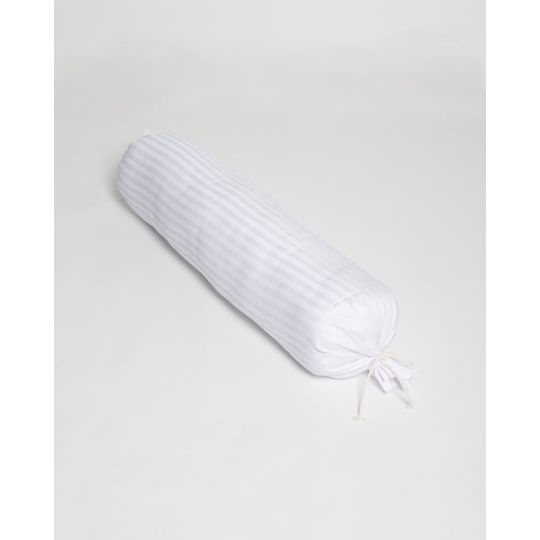 Βαμβακοσατέν Θήκη για Μαξιλάρι Καραμέλα Redon 30x100cm Άσπρο