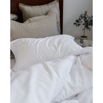 3D Ζακάρ Oxford Μαξιλαροθήκη Γεωμετρικό Pattern Augerinos σε 6 Αποχρώσεις - 