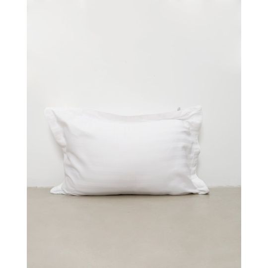 Ξενοδοχειακή Μαξιλαροθήκη Oxford 3 Πλευρές Με Ρέλι Chalet 50x70 5cm Άσπρο