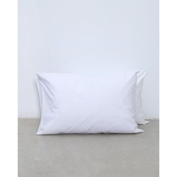 Βαμβακοσατέν Μαξιλαροθήκη Ύπνου Mansion 53x73cm Άσπρο