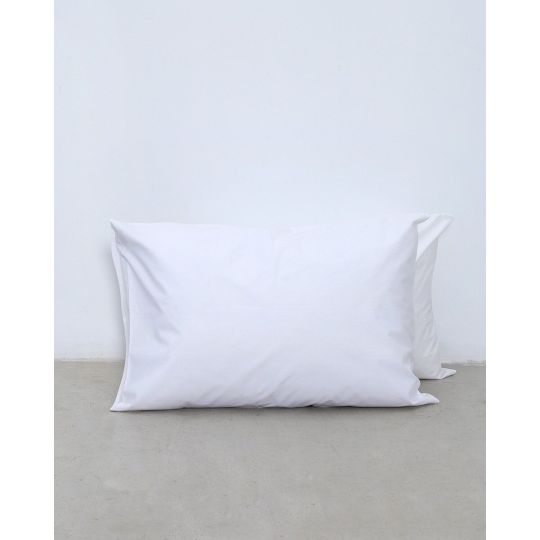 Βαμβακοσατέν Μαξιλαροθήκη Ύπνου Mansion 53x73cm Άσπρο