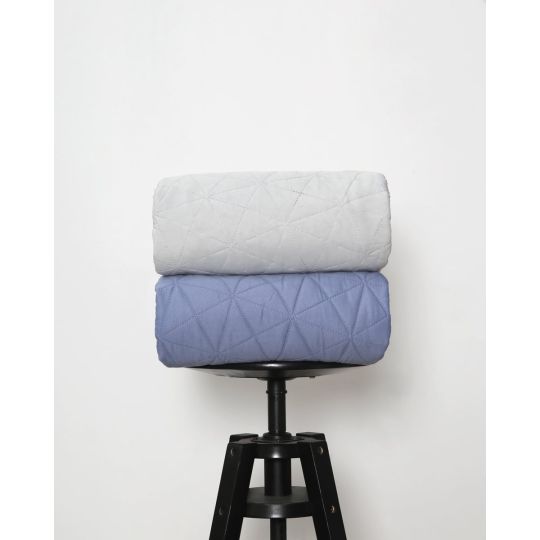 Καπιτονέ Jersey Μακό Δίχρωμη Τραβέρσα Κρεβατιού-Τραπεζιού Fantazia σε 2 Αποχρώσεις