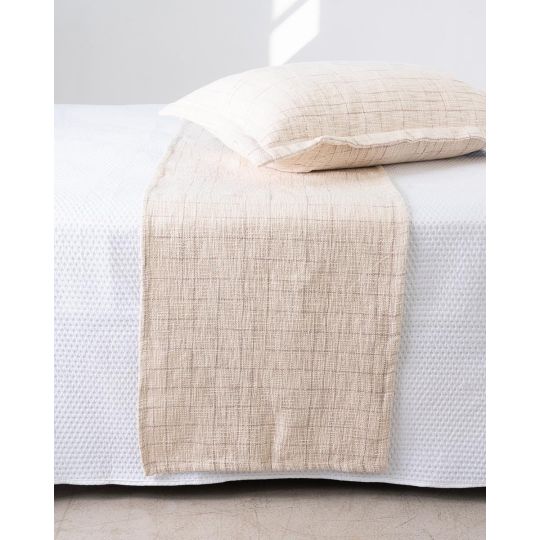 Βαμβακερή Μονόχρωμη Τραβέρσα Runner Αργαλειού Abelin σε 2 Αποχρώσεις