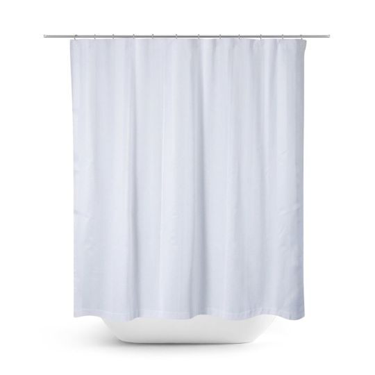 Αδιάβροχη Μονόχρωμη Κουρτίνα Μπάνιου Hydro 180x220cm Άσπρο