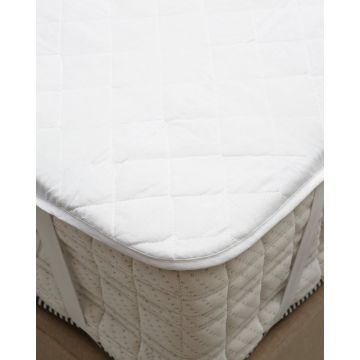 Καπιτονέ Επίστρωμα Προστασίας Bright California King (200x200+30cm) Άσπρο - 