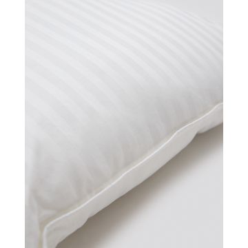 Μέτριο Βαμβακοσατέν Μαξιλάρι Ύπνου Πουπουλένια Αίσθηση 50x90cm Zygos 50x90cm Άσπρο - 