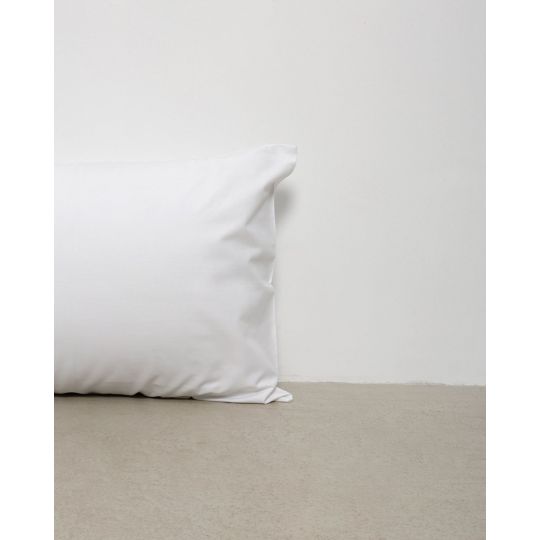Απλή Βαμβακερή Μαξιλαροθήκη Περκάλι Pallas 52x72cm 52x72cm Άσπρο