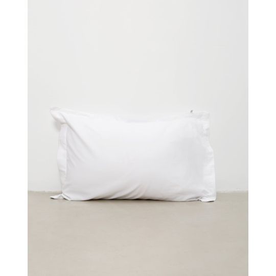 Ξενοδοχειακή Βαμβακερή Μαξιλαροθήκη Oxford 3 Πλευρές Με Ρέλι Denise 50x70 5cm Άσπρο