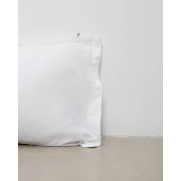 Ξενοδοχειακή Βαμβακερή Μαξιλαροθήκη Oxford 3 Πλευρές Με Ρέλι Denise 50x70 5cm Άσπρο - 