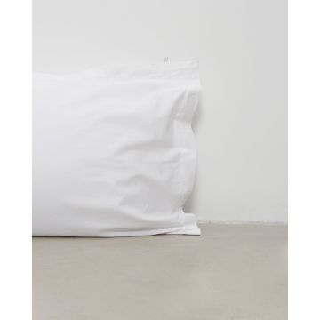 Ξενοδοχειακή Περκαλένια Μαξιλαροθήκη Oxford 3 Πλευρές Pallas 50x70 5cm Άσπρο - 