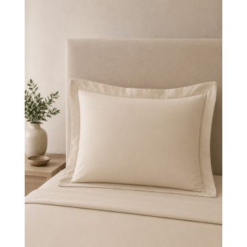 Βαμβακερή Oxford Μαξιλαροθήκη Περκάλι Indanthrene Dye Lodge 52x72+5cm 52x72 5cm Μπεζ