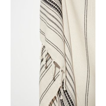 Βαμβακερό Ριγέ Παρεό με Κρόσσι Amosa 90x170cm Παρεό | 90x170cm Multi - 