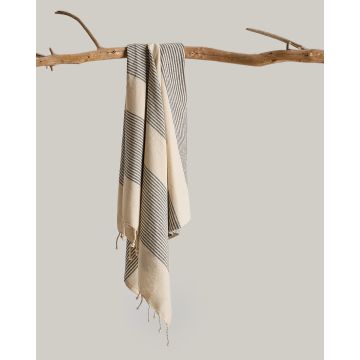 Βαμβακερό Παρεό με Λεπτές Ρίγες & Κρόσσι Kalea 90x170cm Παρεό | 90x170cm Multi - 