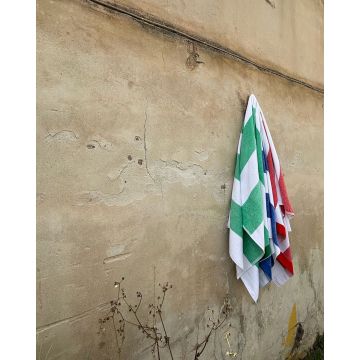 Βαμβακερή Βελουτέ Ζακάρ Πετσέτα Θαλάσσης Jia 90x165cm