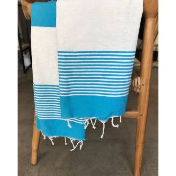 Παρεό Τιρκουάζ με Λευκές Ρίγες Aiki 80x185cm Παρεό (80x185cm) Τιρκουάζ Παρεό Τιρκουάζ με Λευκές Ρίγες Aiki 80x185cm Παρεό (80x185cm) Τιρκουάζ