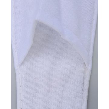 Πετσετέ Ανοιχτές Μπροστά Παντόφλες Slipper  One Size Άσπρο - 
