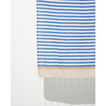 Ριγέ Πετσέτα Παρεό με Κρόσσι Akau σε 2 Αποχρώσεις 90x170cm Παρεό | 90x170cm - 