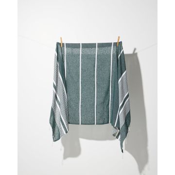 Ριγέ Πετσέτα Παρεό με Κρόσσι Keaka σε 3 Αποχρώσεις 90x170cm Παρεό | 90x170cm - 