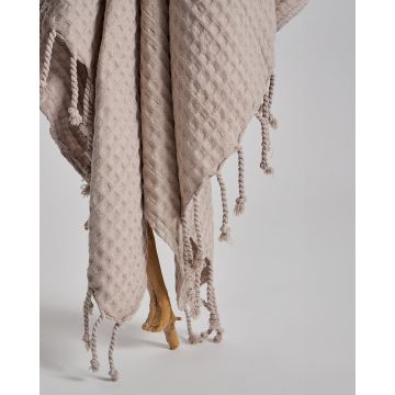 Παρεό | 90x170cm - Γκρι - Μπεζ [MODEL PNN-013145.702108]