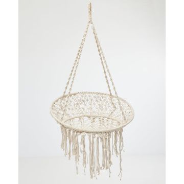 Boho Μακραμέ Μικρή Κούνια Sierra 120x80x60cm Natural