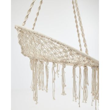 Boho Μακραμέ Μικρή Κούνια Sierra 120x80x60cm Natural - 