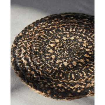 Ψάθα Στρογγυλό Πλεκτό Οικολογικό Σουπλά Γιούτας Gimlet Design 10 Φ30cm Διάμετρος 30cm Μπεζ - 