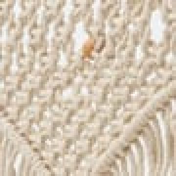 Boho Διακοσμητικό Τοίχου Macrame με Φούντες Ishara 40x70cm 40x70cm Εκρού - 