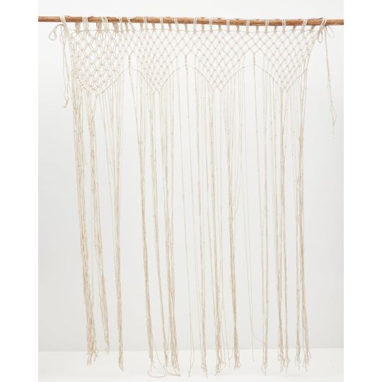 Βαμβακερή Πλεκτή Χειροποίητη Μακραμέ Κουρτίνα Briar 200x240cm Φαρδύ Φύλλο (200x240cm) Natural Βαμβακερή Πλεκτή Χειροποίητη Μακραμέ Κουρτίνα Briar 200x240cm Φαρδύ Φύλλο (200x240cm) Natural