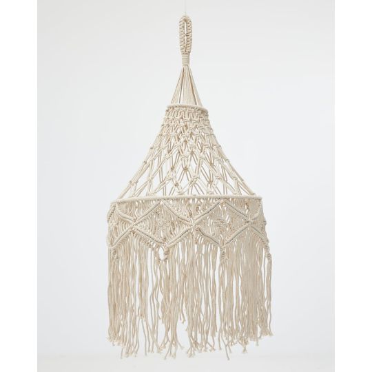 Boho Διακοσμητικό Οροφής Macrame με Κρόσσια Milo 40x61x10cm Natural Boho Διακοσμητικό Οροφής Macrame με Κρόσσια Milo 40x61x10cm Natural