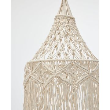 Boho Διακοσμητικό Οροφής Macrame με Κρόσσια Milo 40x61x10cm Natural -  Boho Διακοσμητικό Οροφής Macrame με Κρόσσια Milo 40x61x10cm Natural -
