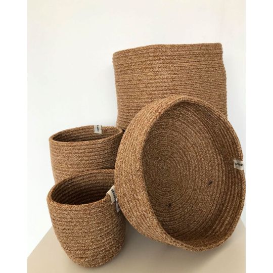 Boho Natural Πλεκτό Οικολογικό Καλάθι Lona Natural