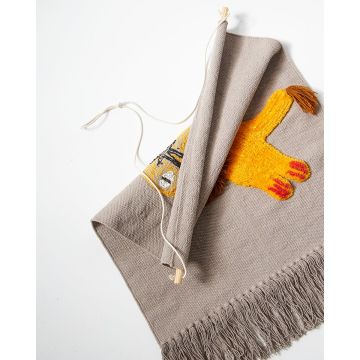 One Size (68x60cm(70cm με κρόσσια)) - Μπεζ [MODEL PNN-007299.700959]