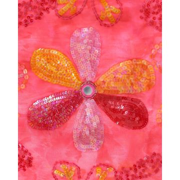 Διακοσμητική Φούξια Μαξιλαροθήκη Ταφτάς Jaipur 40x40cm 40x40cm Φούξια - 